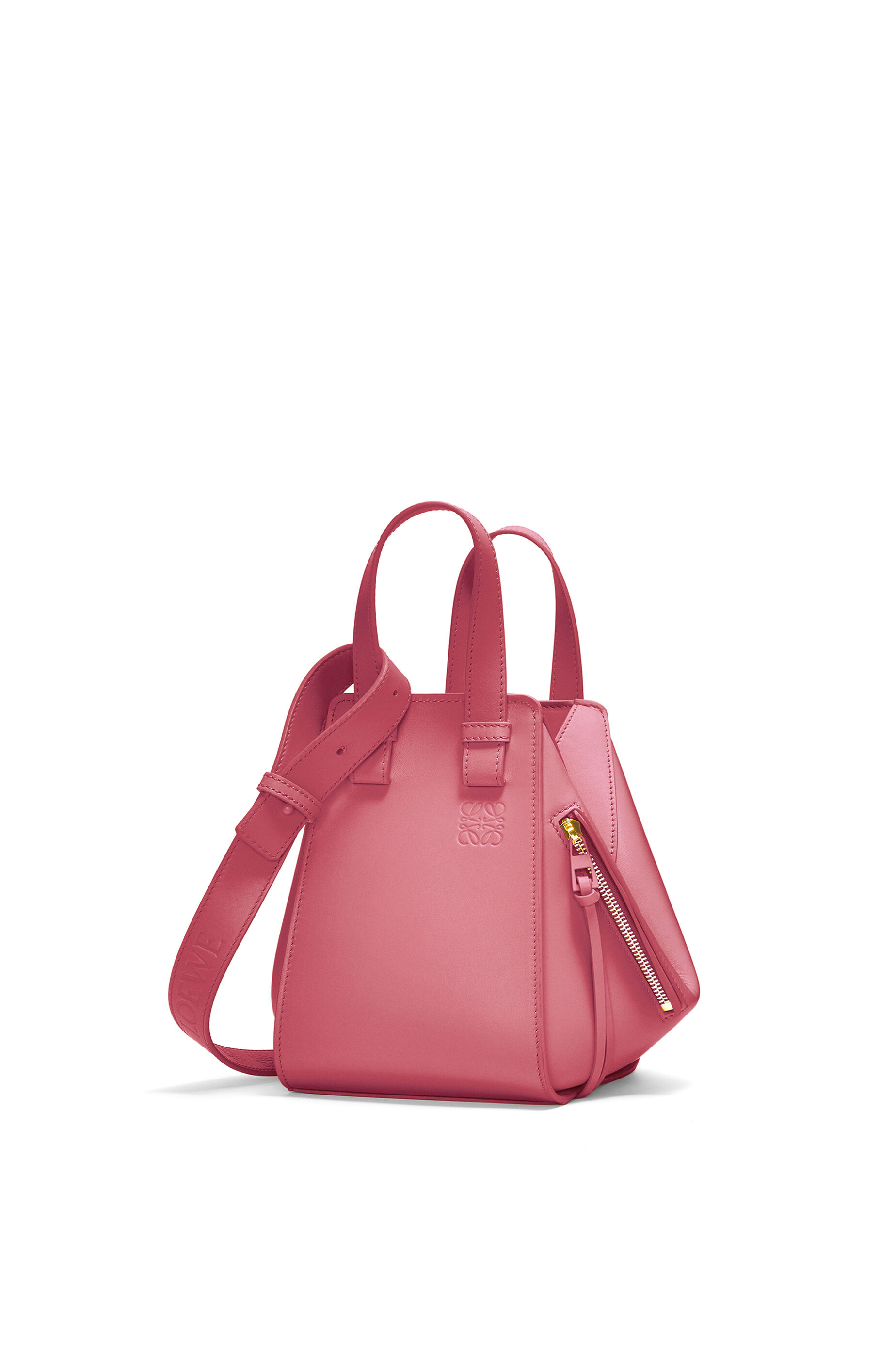 ハンモックバッグ コンパクト (サテンカーフ) プラムローズ - LOEWE