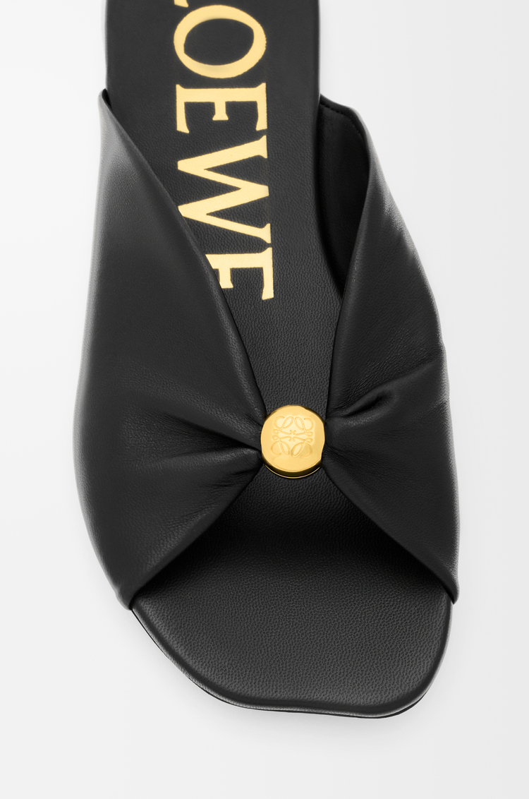 LOEWE Sandalia Pebble Soft en piel napa de cordero Negro
