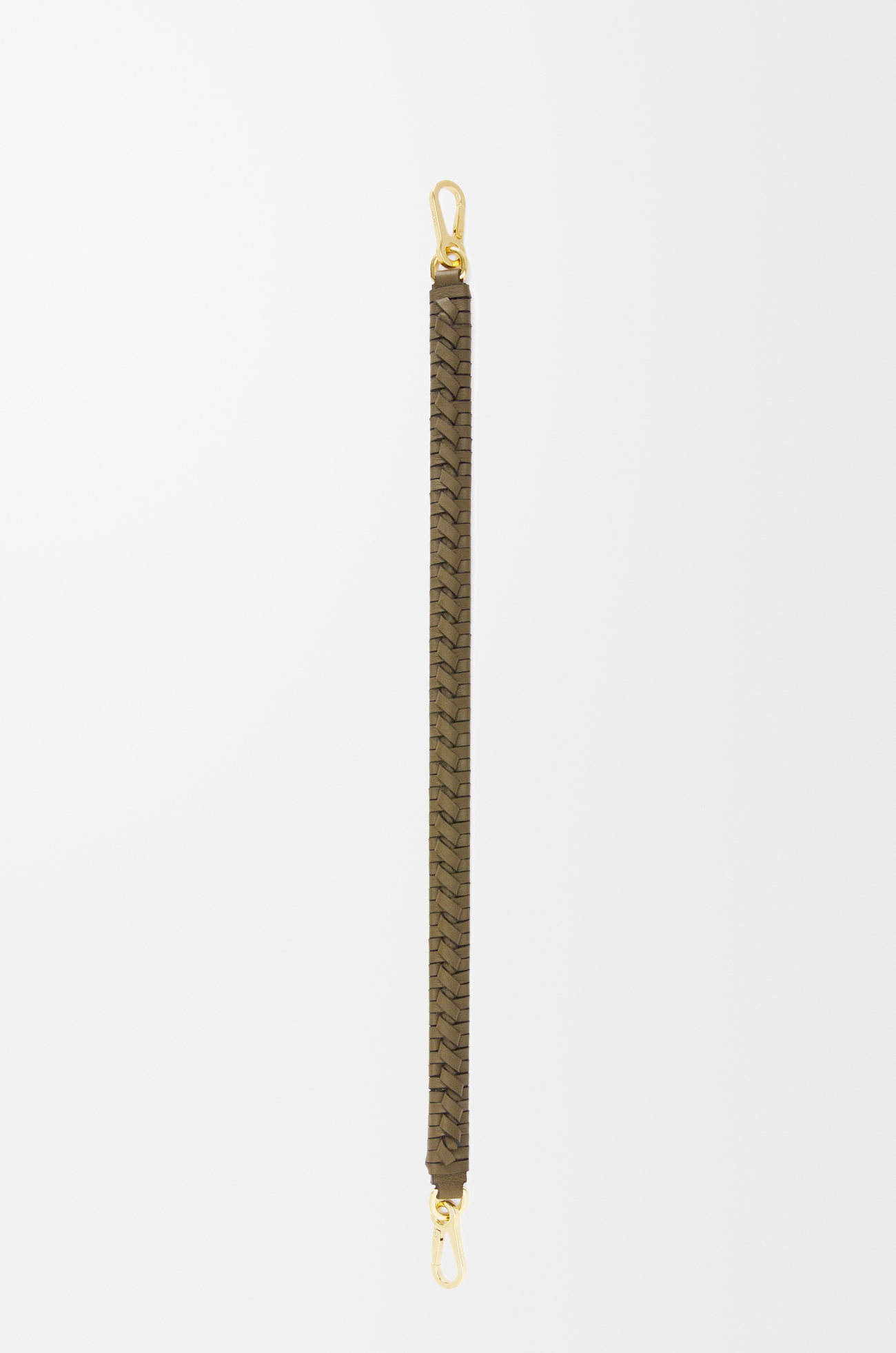 LOEWE Geflochtener Spiralriemen aus klassischem Kalbsleder Dunkles Khakigrün