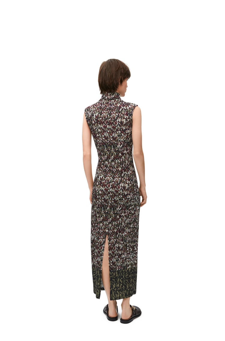 LOEWE チューブ ドレス（コットン） カーキグリーン/マルチカラー