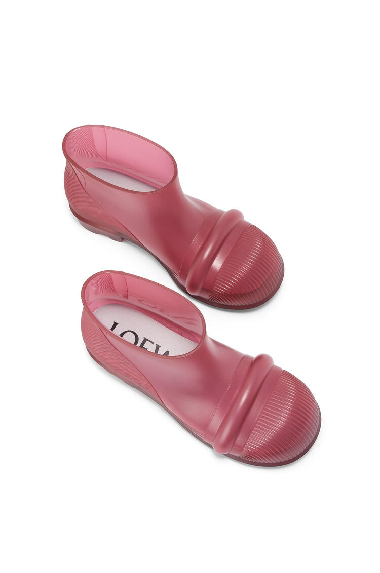 LOEWE 橡膠靴 Transparent/Red