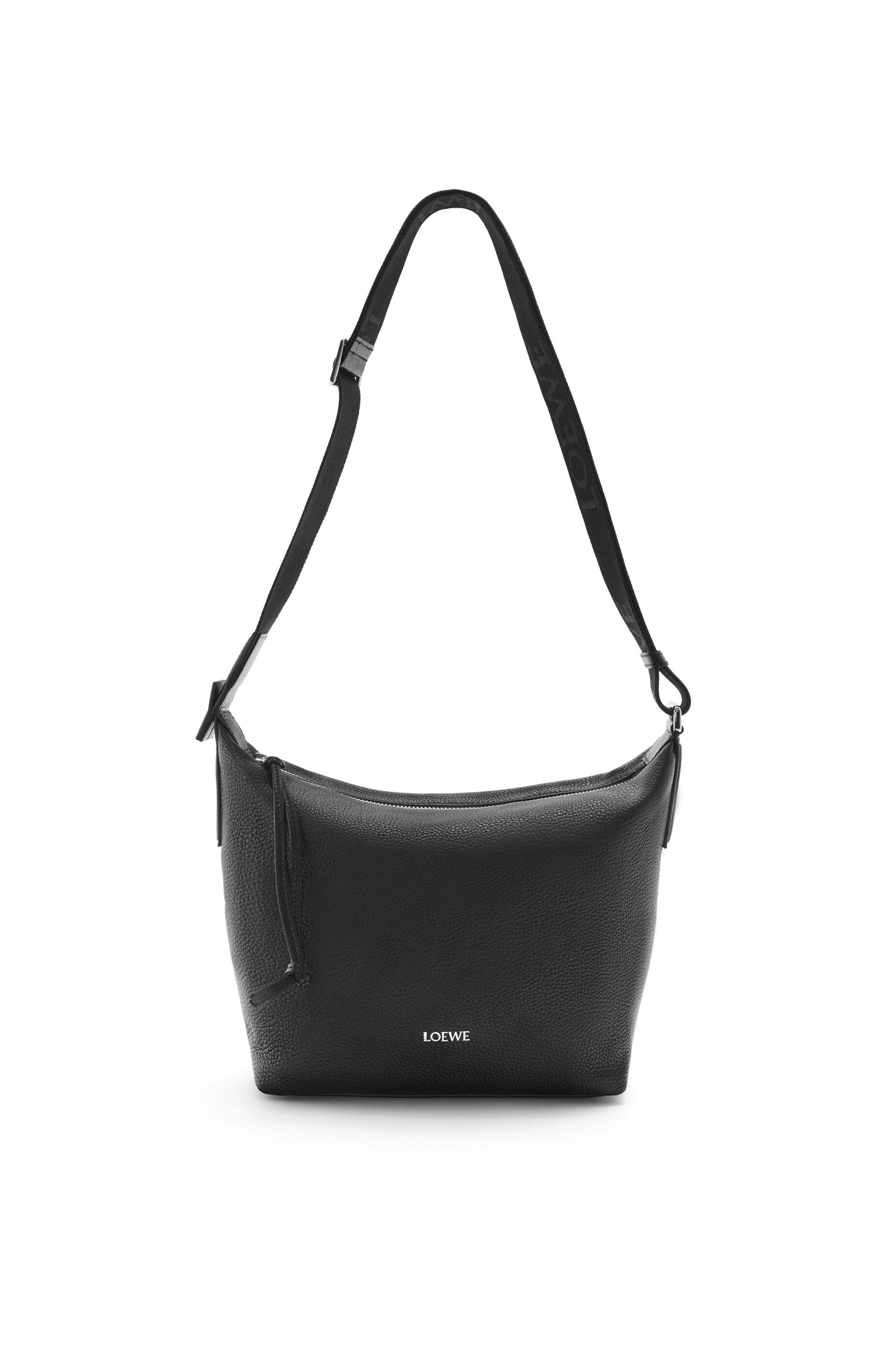 キュービィ クロスボディバッグ スモール（サプルグレインカーフ） ブラック - LOEWE