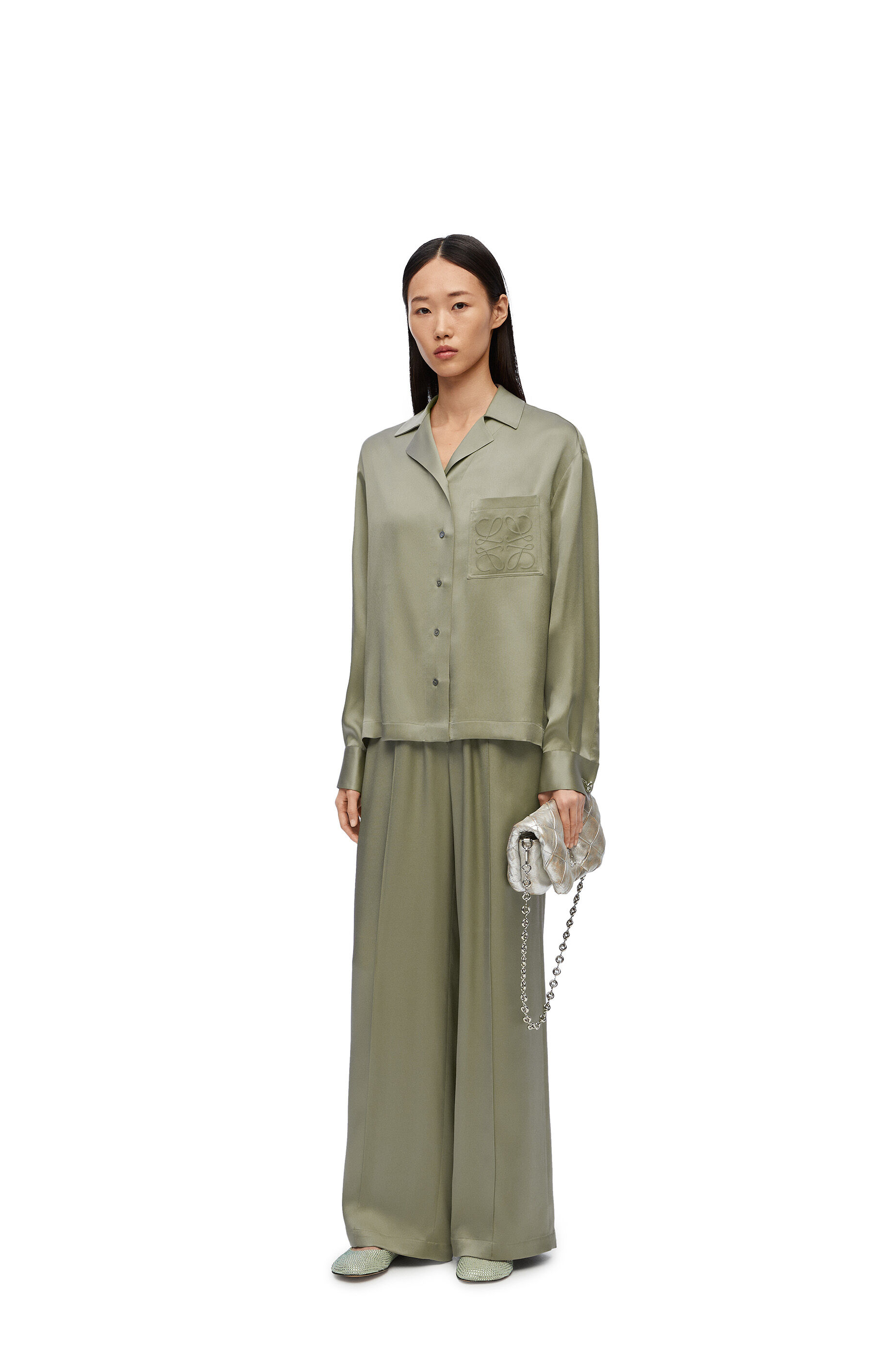 Silk pyjama trousers online