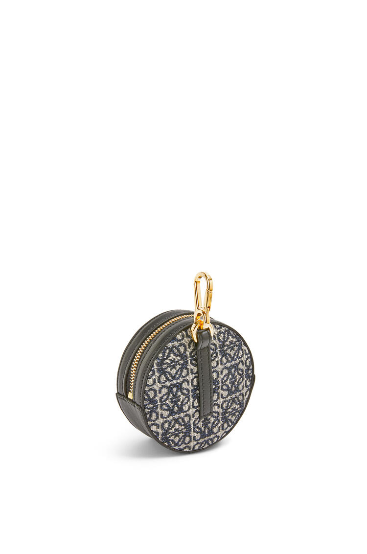 LOEWE Cookie Pouch in Anagram jacquard and calfskin Navy/Black