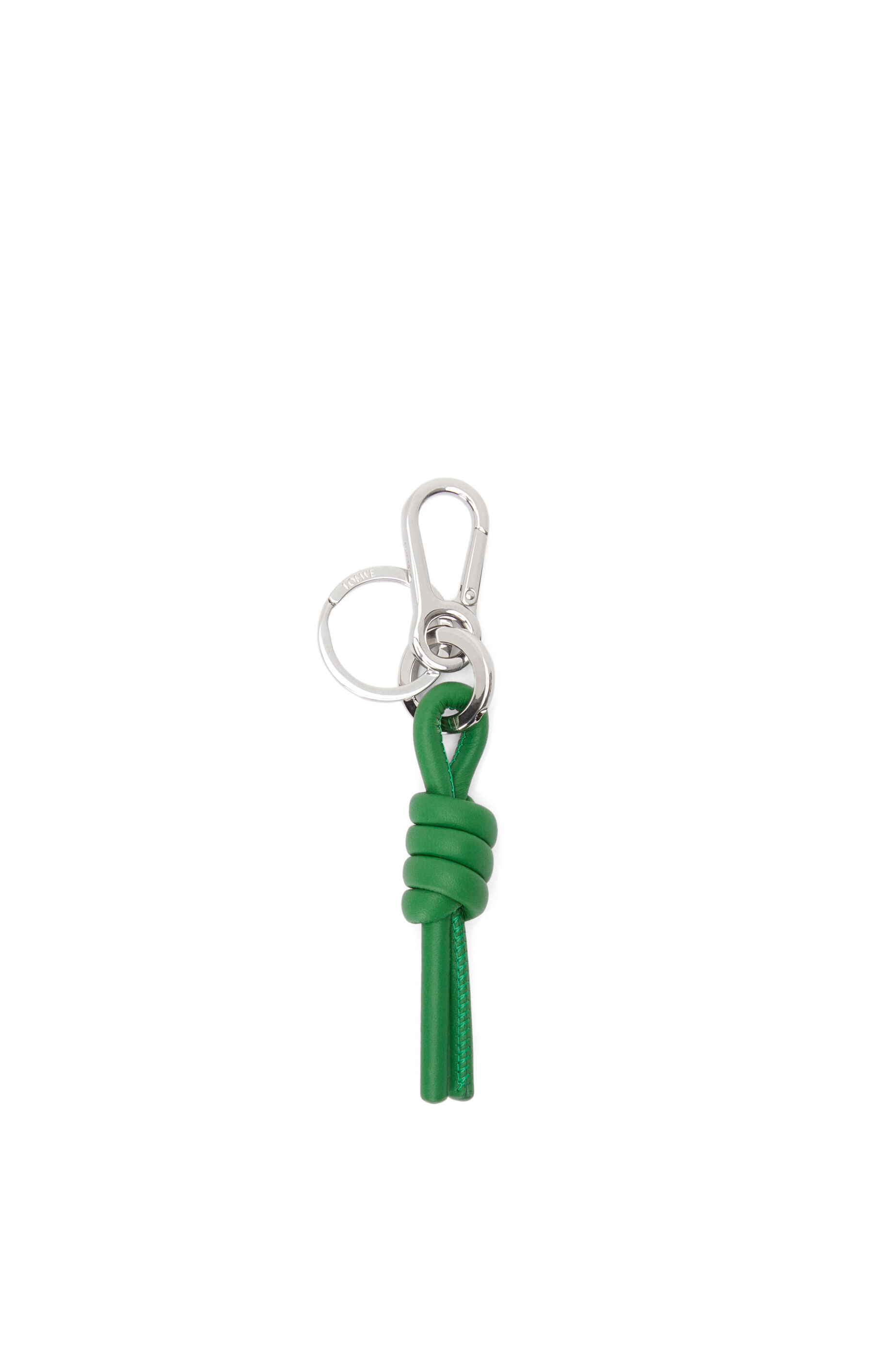 Knot charm in classic calfskin Tropical Green LOEWE