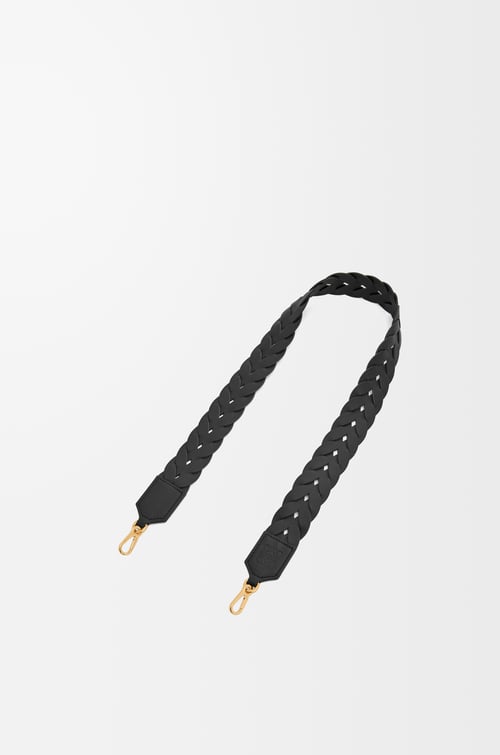 LOEWE Correa entrelazada en piel de ternera Negro plp_rd