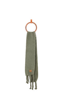LOEWE Scarf in mohair and wool Dusty Olive pdp_rd