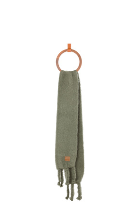 LOEWE Scarf in mohair and wool Dusty Olive plp_rd