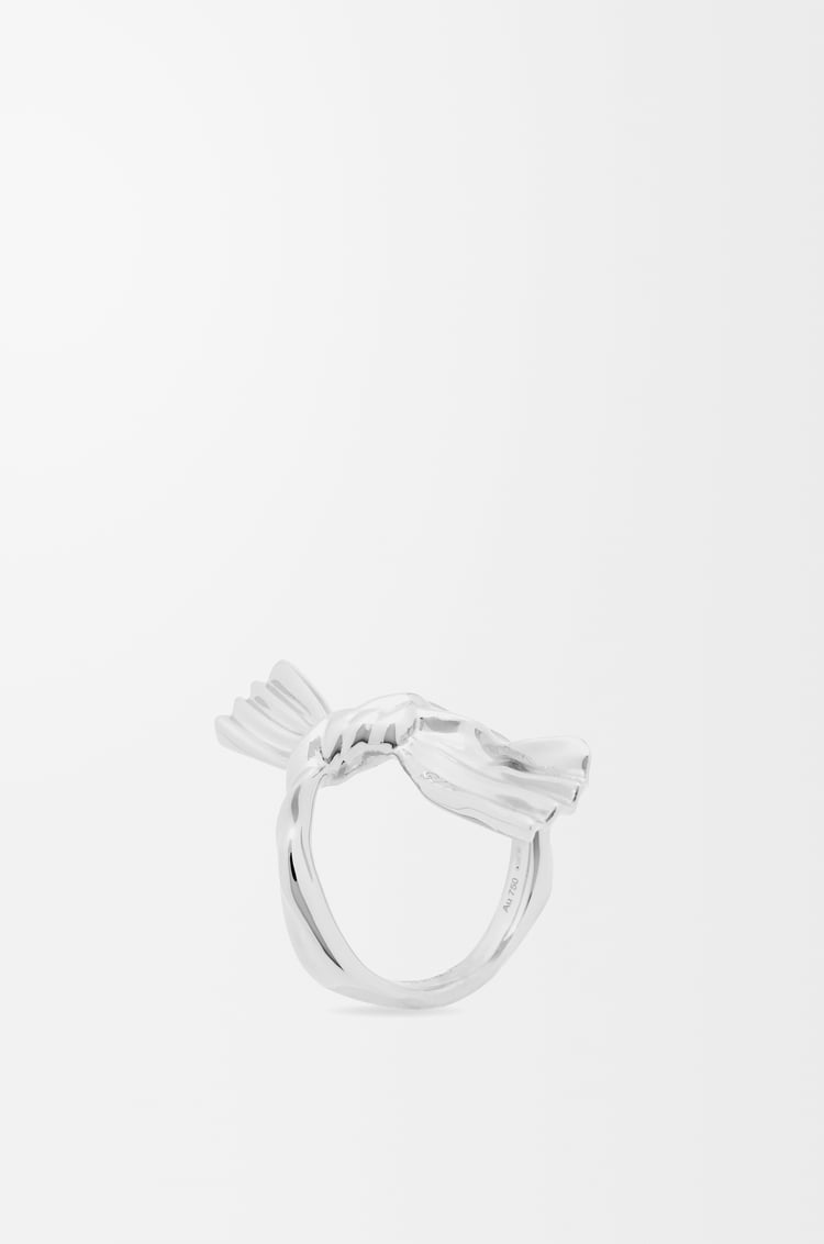 LOEWE 너클 낫 링 - 화이트 골드  White Gold