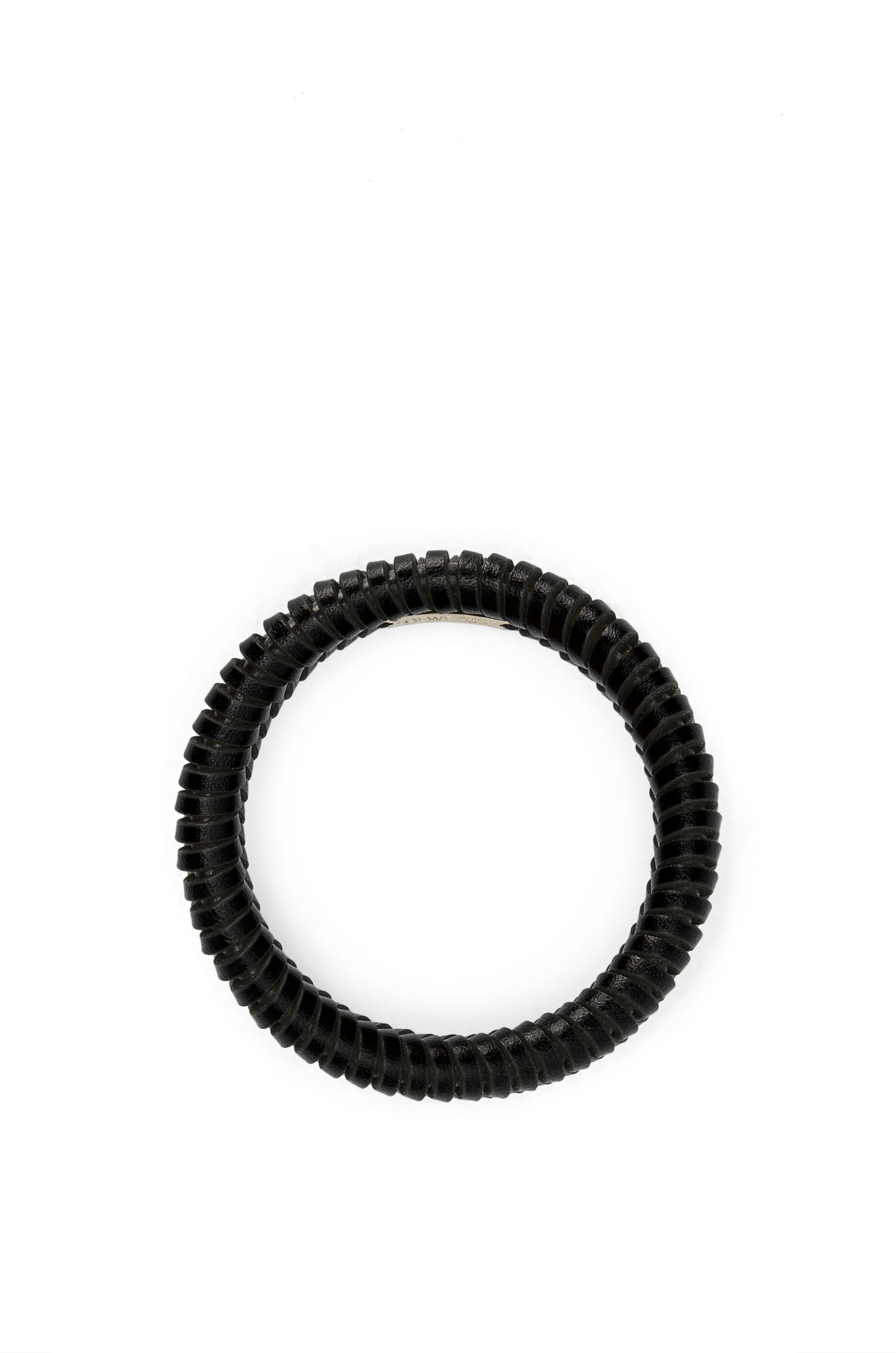 Interlock bangle in classic calfskin Black - LOEWE