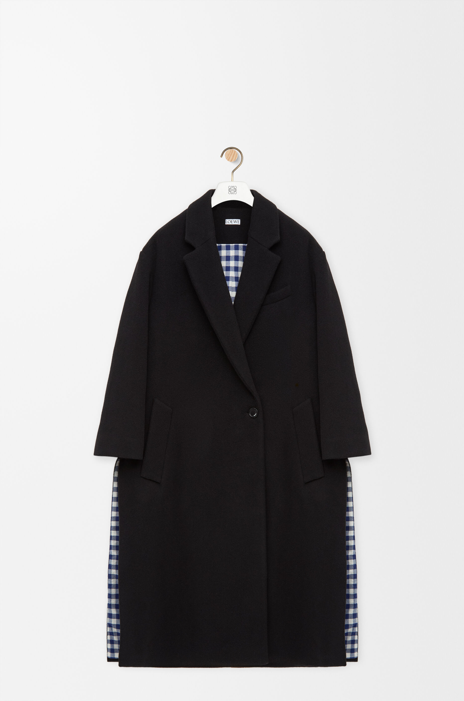 Coat in wool and cashmere Black - LOEWE International official website