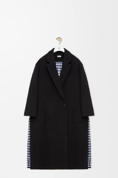 LOEWE Abrigo en lana y cashmere Negro