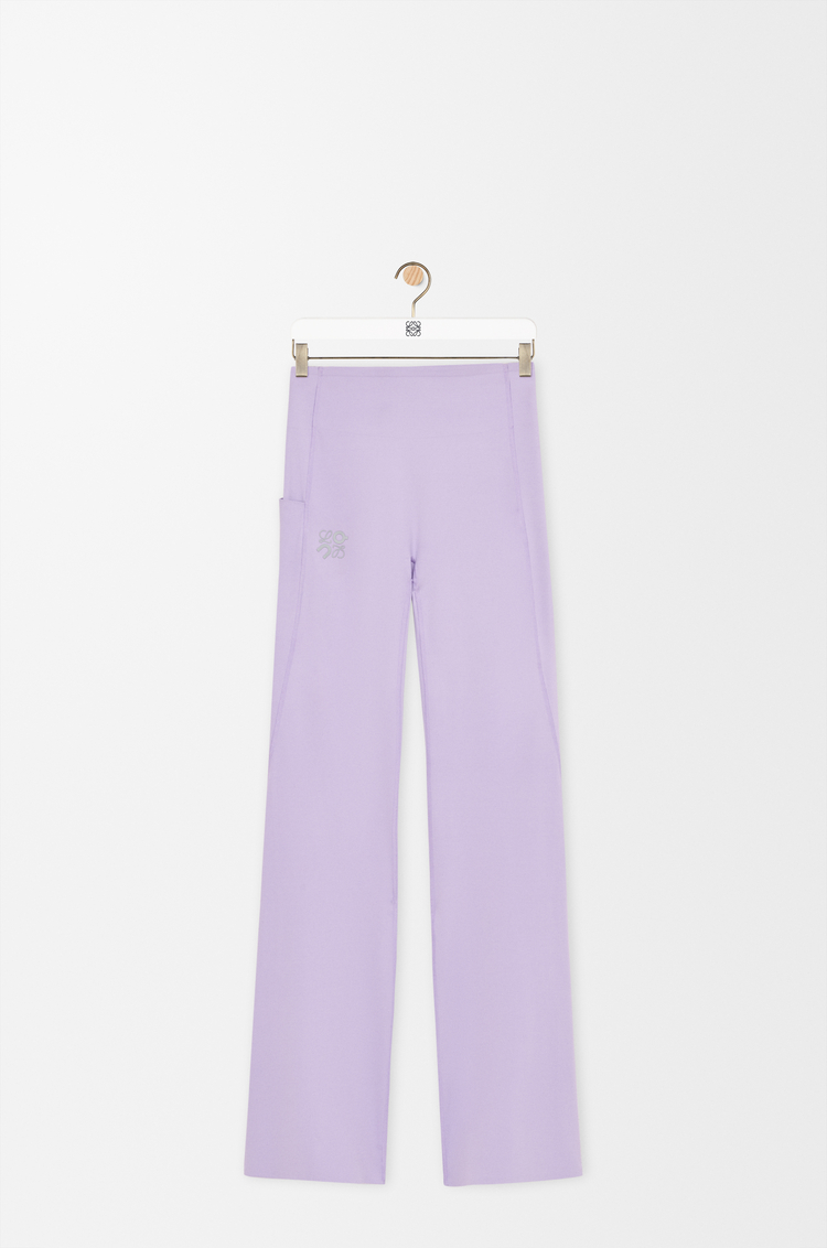 LOEWE Pantalon bootleg souple en jersey technique Lilas