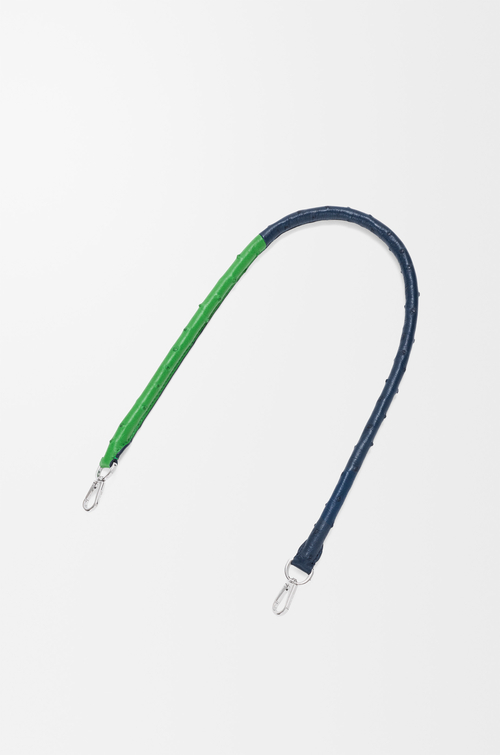 LOEWE Strap in ostrich Green/Navy Blue