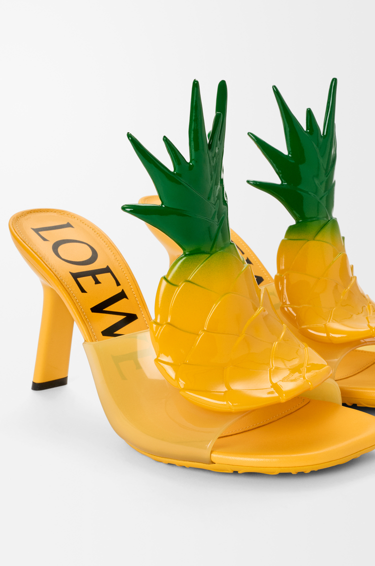 LOEWE Petal 鳳梨 PVC 涼鞋 鳳梨黃