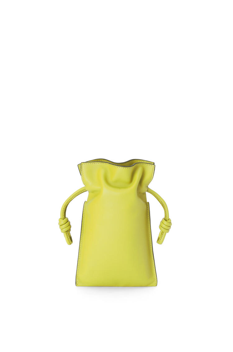 LOEWE Flamenco Pocket in nappa calfskin Lime Yellow