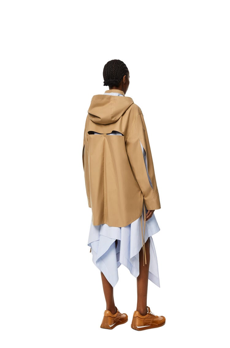 LOEWE Military hooded parka in cotton Sweet Caramel pdp_rd