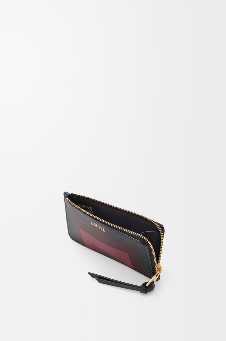 LOEWE コインカードホルダー（ナパカーフ） ブラック/バーガンディー