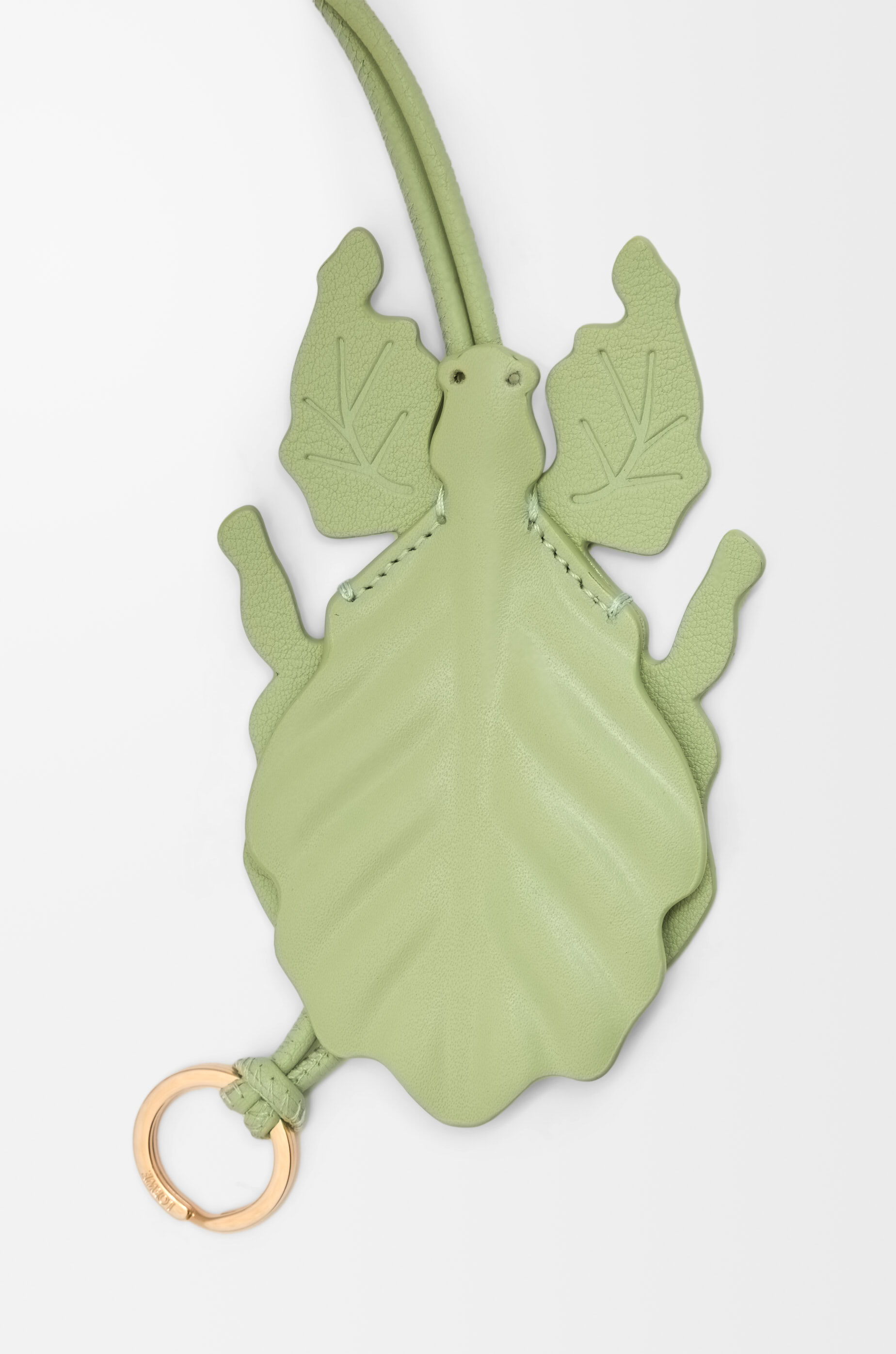 流行 charm keyfob insect Leaf in LOEWE - Green calfskin classic アクセサリー