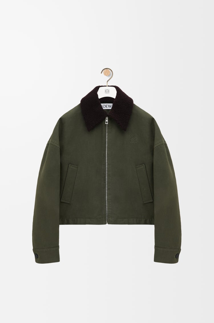 LOEWE Jacket in cotton Khaki Green