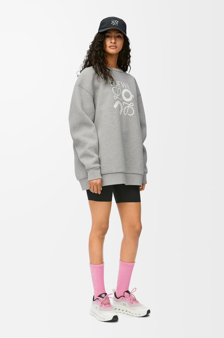 LOEWE Sweatshirt in technical jersey Grey Melange