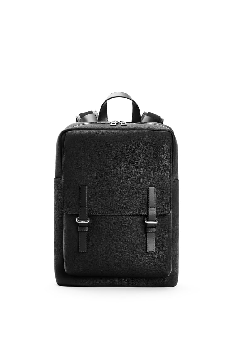 LOEWE Military backpack in soft grained calfskin 黑色