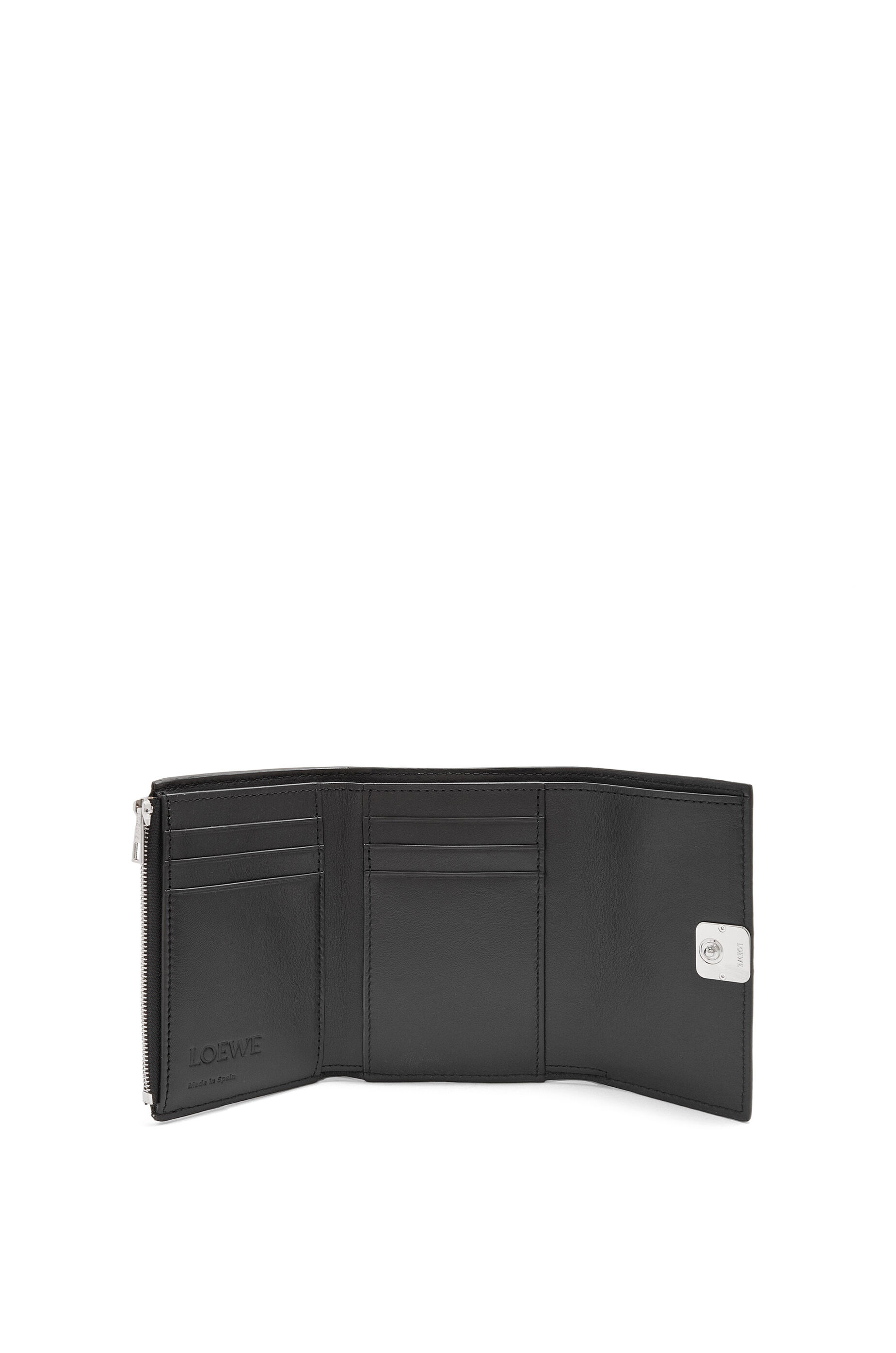 アナグラム バーティカル ウォレット スモール（ペブルグレインカーフ） ブラック - LOEWE