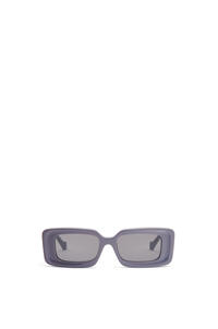 LOEWE Gafas de sol rectangulares en acetato Lila Empolvado