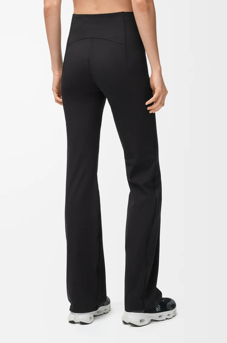 LOEWE Weiche Bootleg-Hose aus technischem Jersey Schwarz