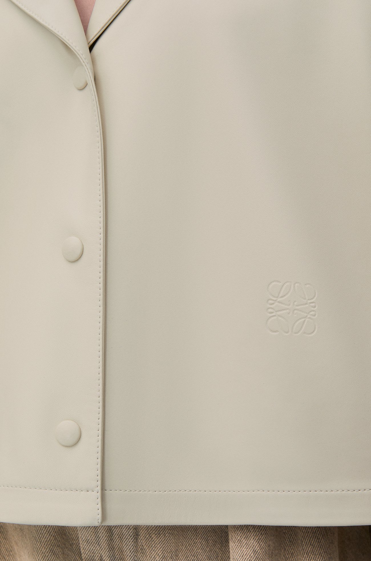 LOEWE Pyjama blouse in nappa lambskin Light Beige plp_rd