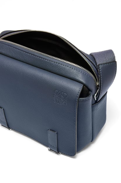 LOEWE XS Military messenger bag in soft grained calfskin Onyx Blue plp_rd