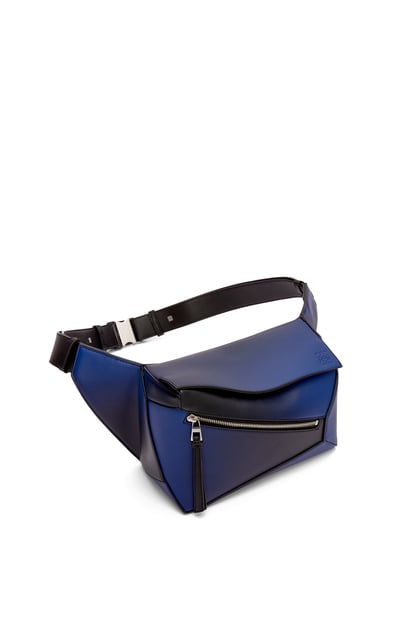 LOEWE Small Puzzle bumbag in silk calfskin Navy Blue plp_rd