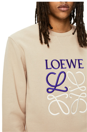 LOEWE Anagram sweatshirt in cotton Stone Grey plp_rd