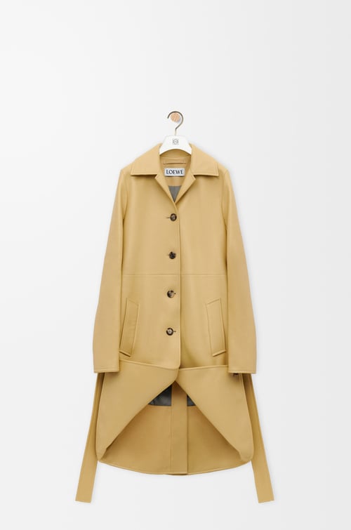 LOEWE Coat in nappa lambskin Light Tan plp_rd