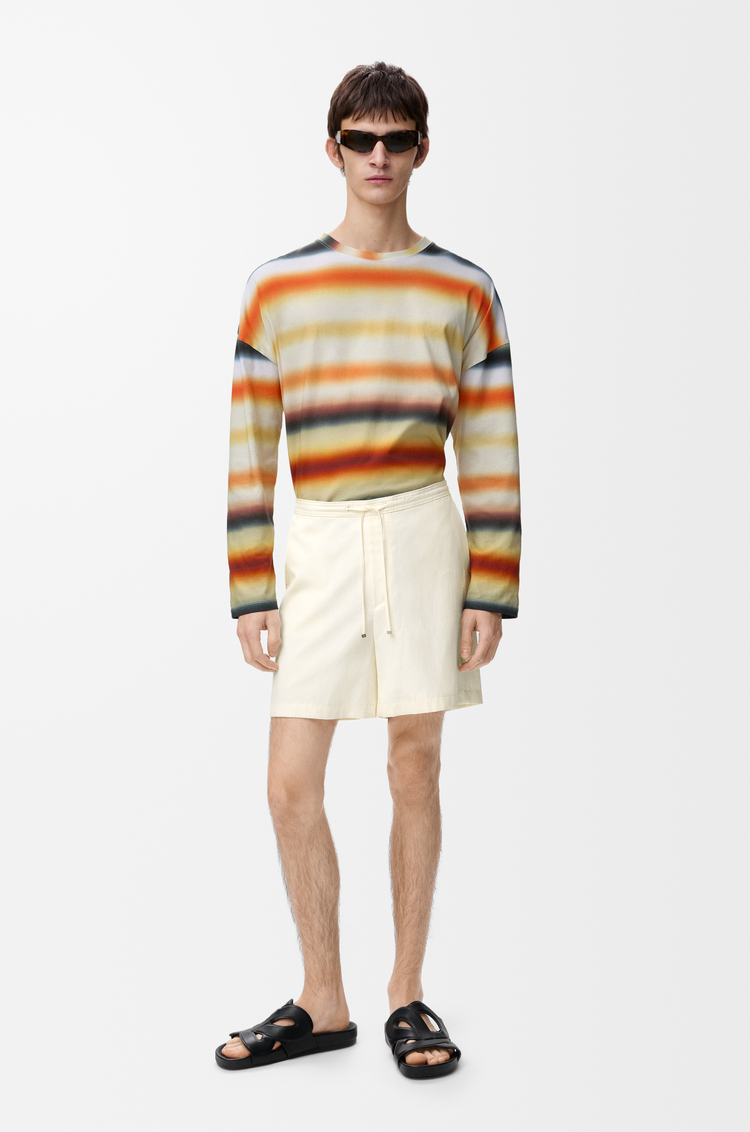 LOEWE Shorts in lyocell Ivory