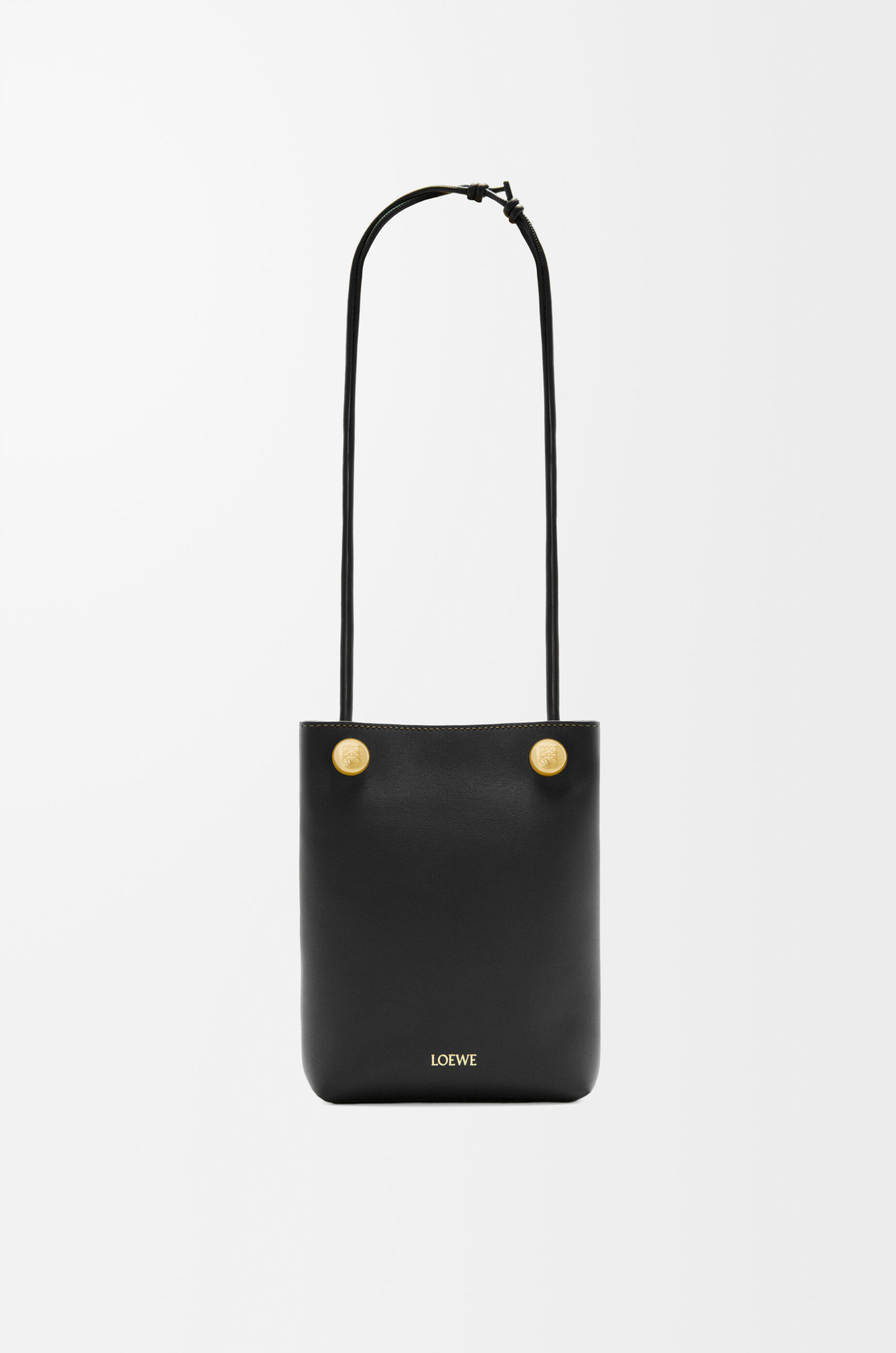 中華のおせち贈り物 ポーチ（スムースカーフ） ぺブル ブラック LOEWE - 女性用