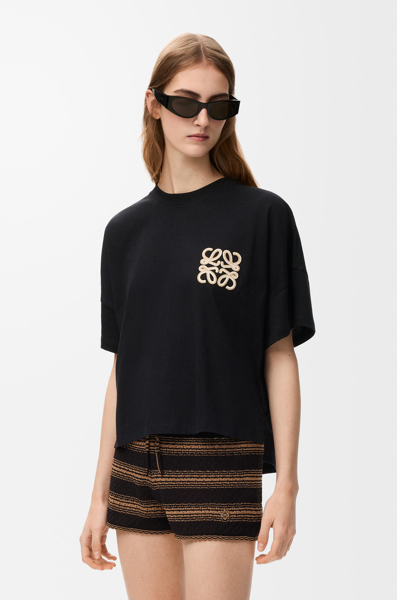 LOEWE Boxy fit T-shirt in cotton Black