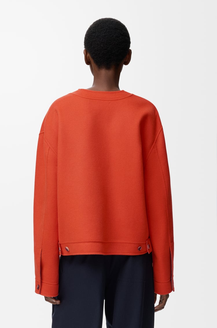 LOEWE Cárdigan en lana y cashmere Caqui/Naranja