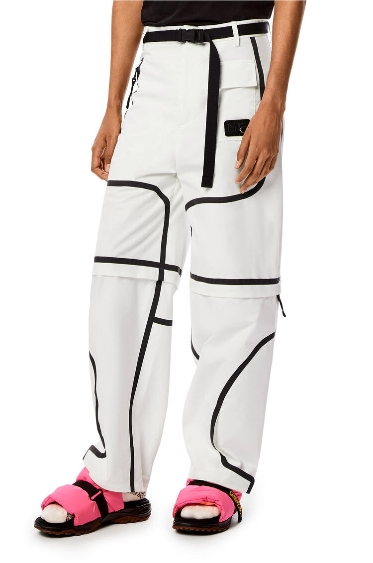 LOEWE Trek trousers in cotton Soft White/Black pdp_rd