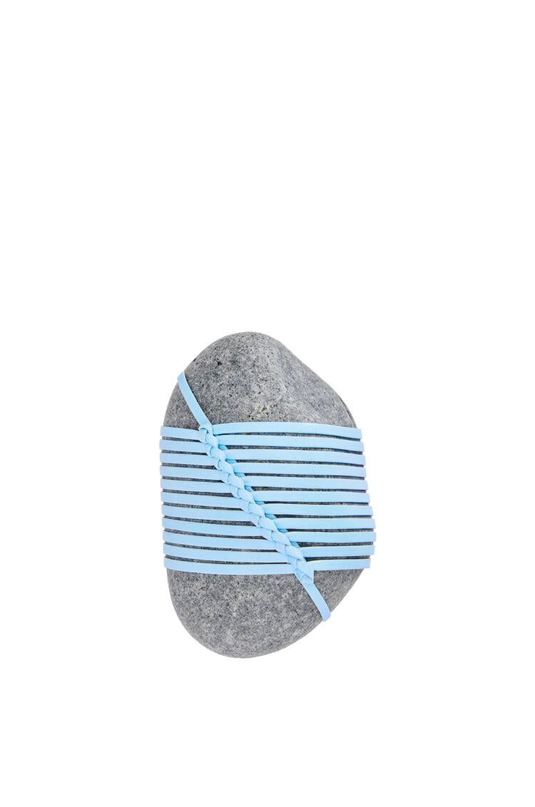 LOEWE Se diagonal knot stone with calfskin Light Blue
