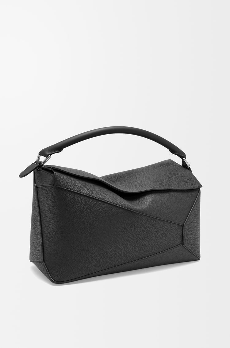 LOEWE Bolso Puzzle grande en piel de ternera Negro