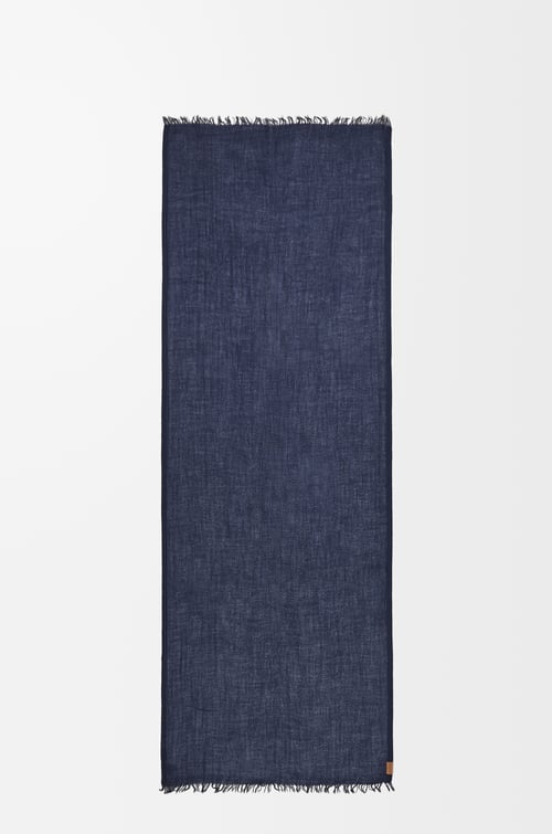 LOEWE Scarf in cashmere Navy Blue
