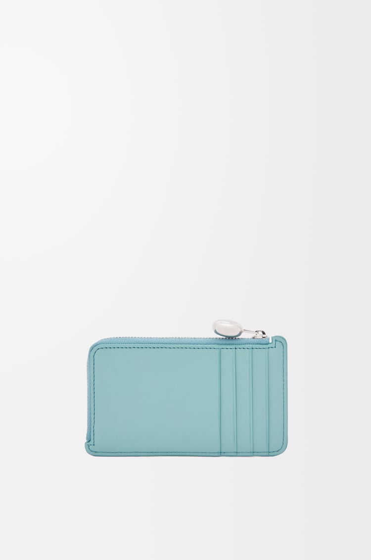 LOEWE Pebble coin cardholder in shiny nappa calfskin Water