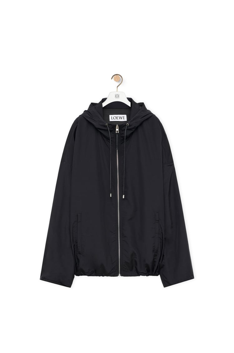 LOEWE Hooded jacket in technical silk 黑色