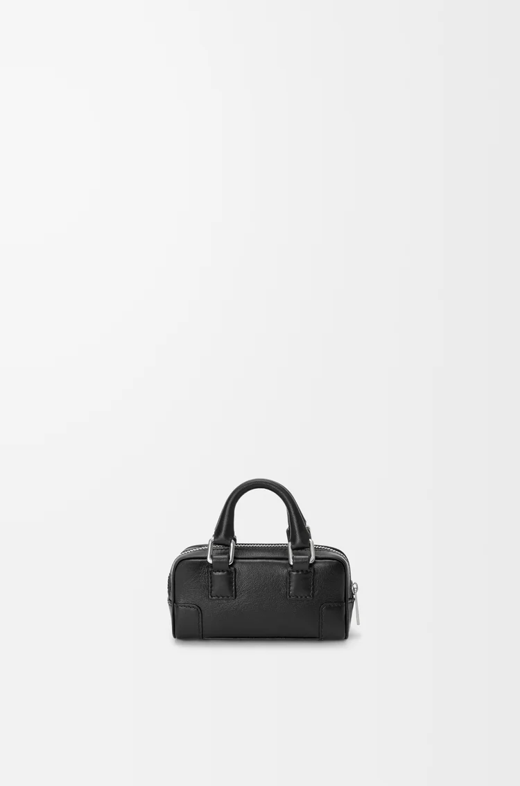 LOEWE Bolso Amazona Nano en piel de ternera brillante Negro