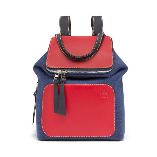 LOEWE Mochila Goya Pequeña Azul Royal/Rojo Primario LOEWE Mochila Goya Pequeña Azul Royal/Rojo Primario all