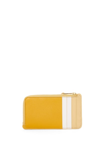 LOEWE Puzzle coin cardholder in classic calfskin 向日葵黃/深奶油色 plp_rd