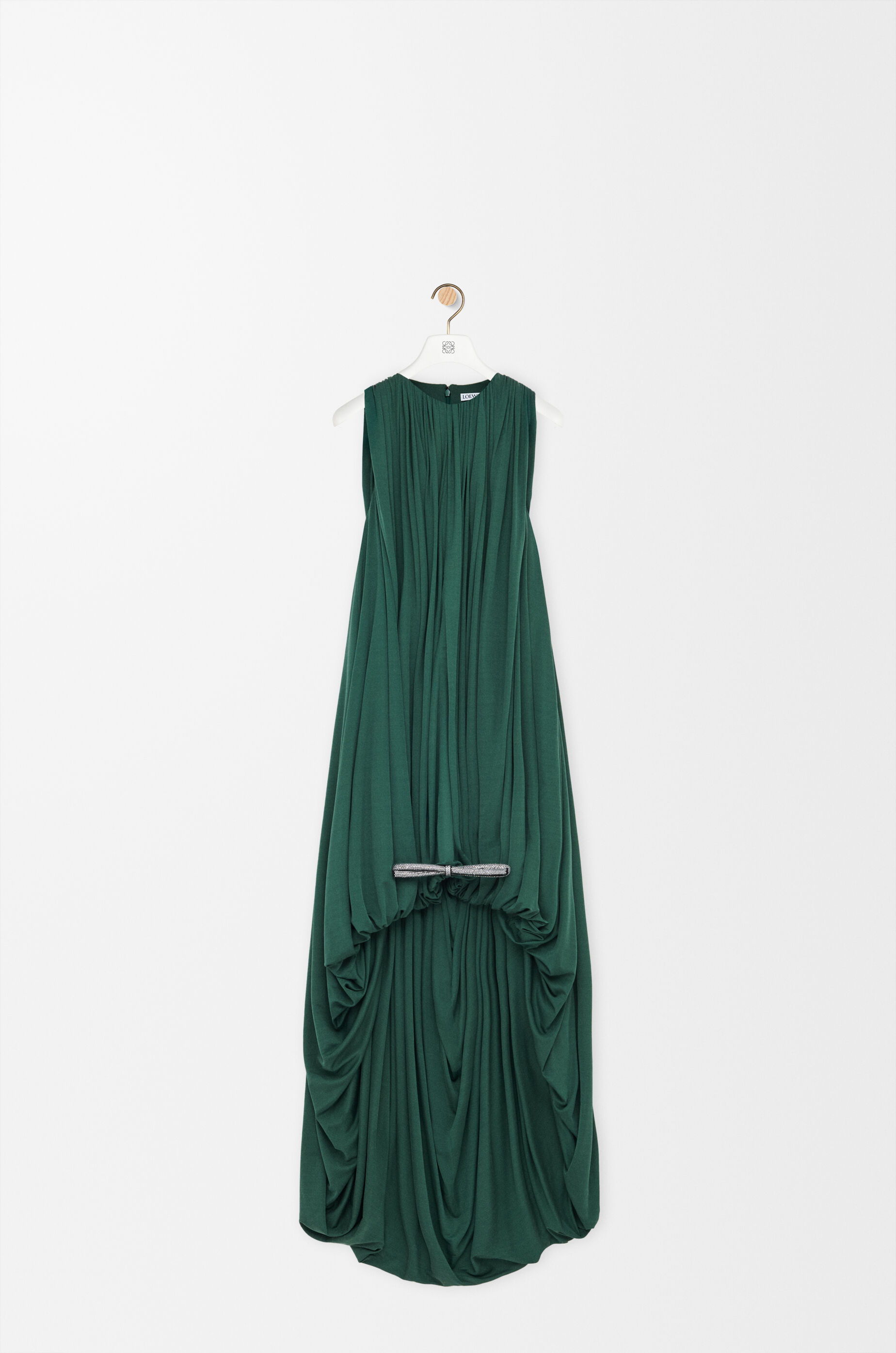 VIP【送料関税込】LOEWE SILK LONG DRESS Loewe Strapless embellished silk-satin maxi dress