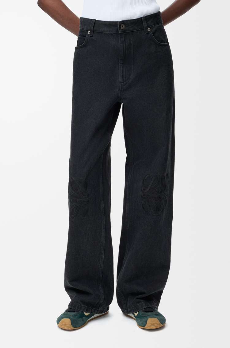 LOEWE Anagram baggy jeans in denim Black