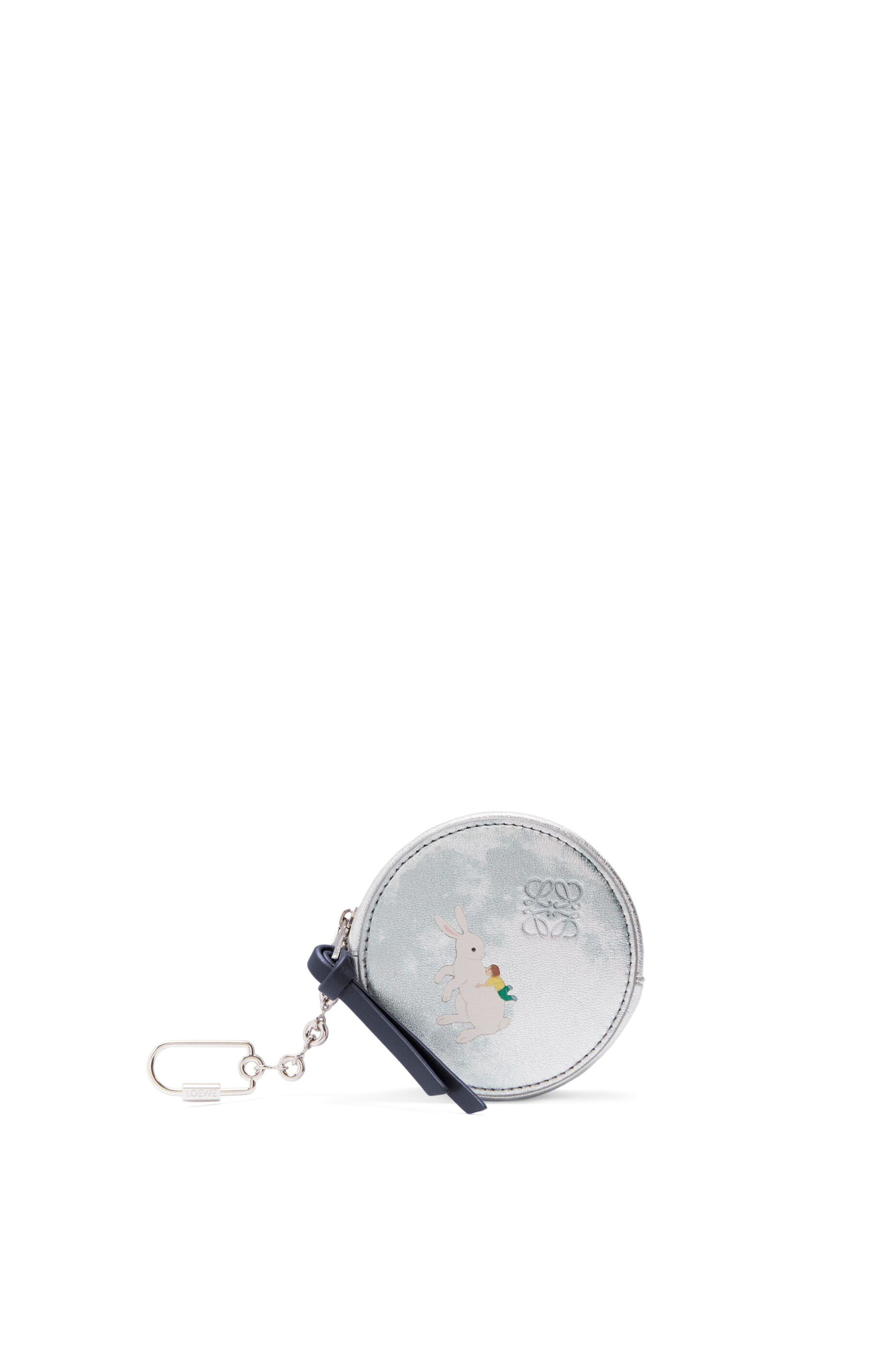 うさぎ クッキー コインケース ラージ（ナパカーフ） シルバー - LOEWE